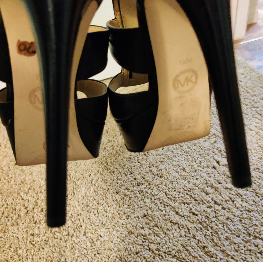 Michael Kors caged zippered Stilletto platforms Sold - Picture 8 of 16